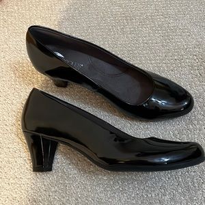 Patent leather heels